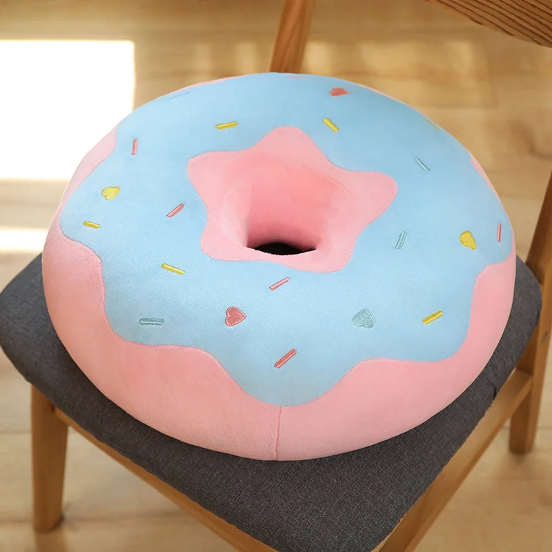 Cute Donut Plush Pillow with Colorful Sprinkles - Image 7