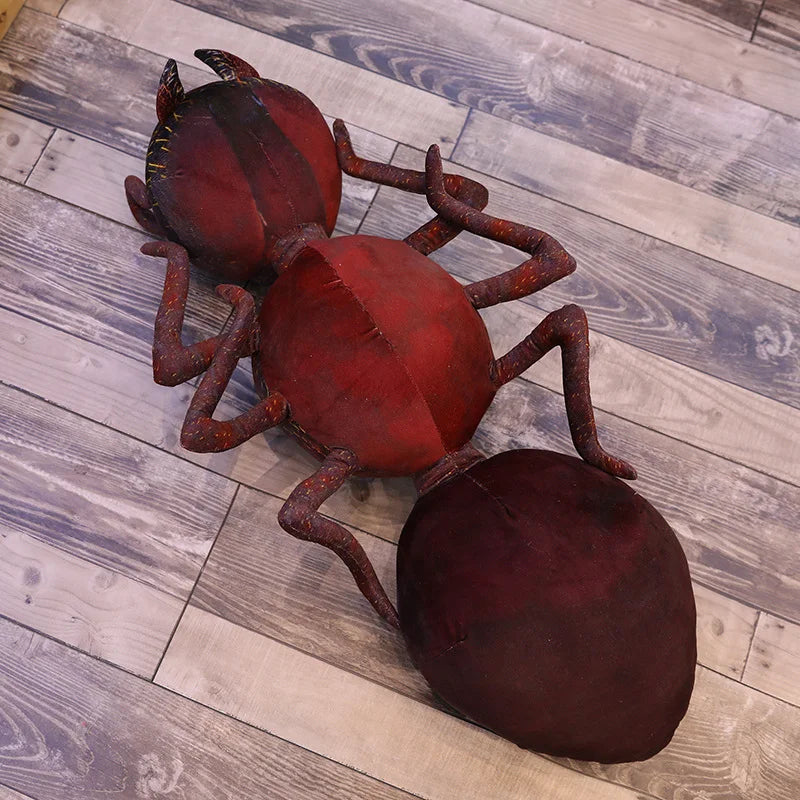 Giant Distressed Burgundy Ant Plush Toy