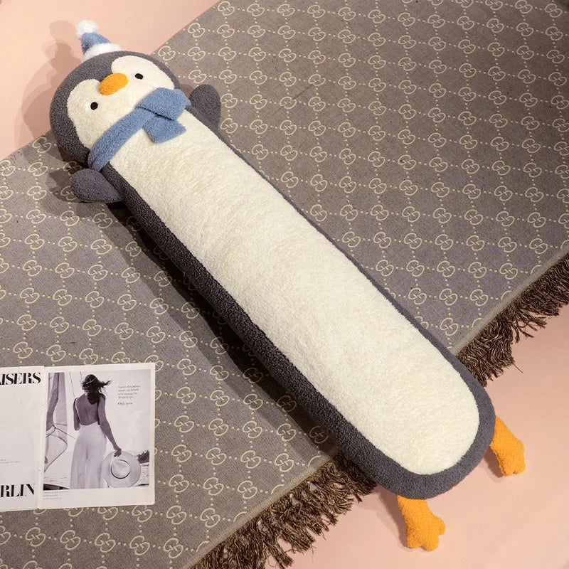 Long Penguin Plush Body Pillow with Hat and Scarf - Image 8