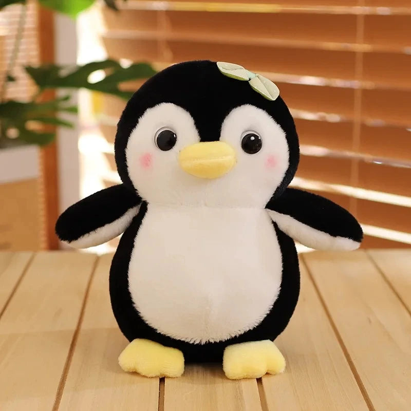 Cute Penguin Plush with Bows and Rosy Cheeks - Image 8