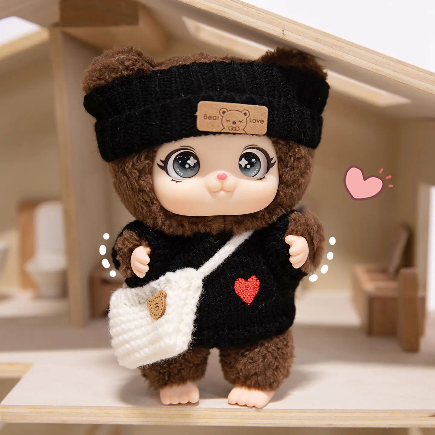 Kawaii Yellow Bee Costume Plush Doll with Big Eyes - Image 5
