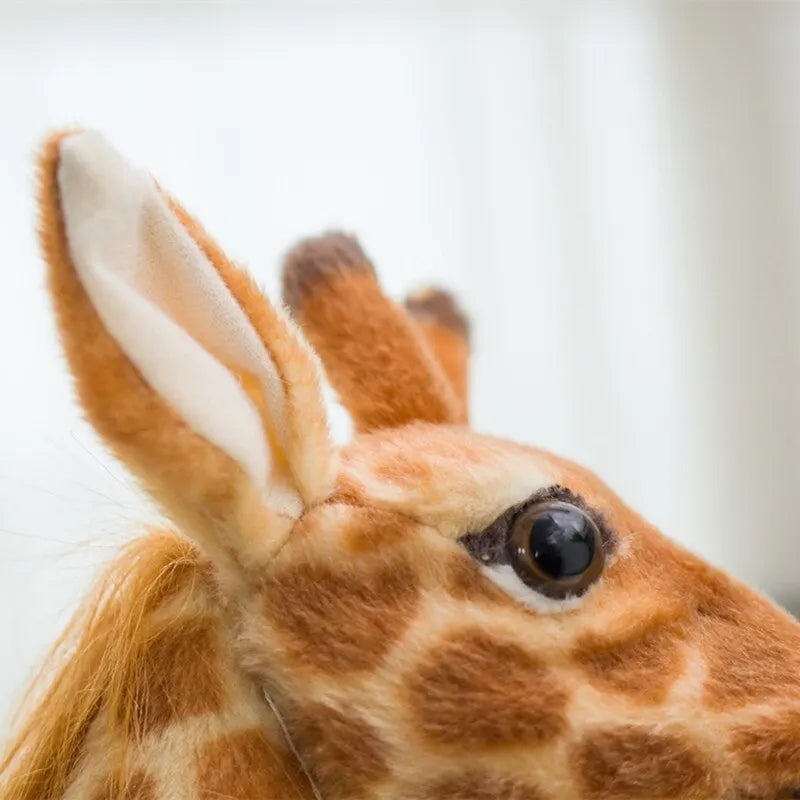 Realistic Standing Giraffe Plush Toy - Image 5