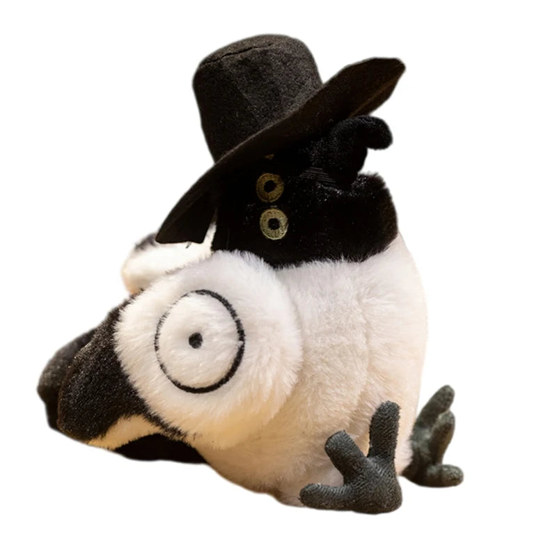 Black and White Plush with Top Hat and Big Eye - Image 7