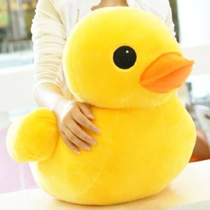 Chubby Bright Yellow Plush Duck Toy