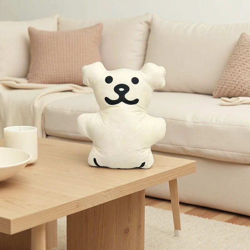Cute Creamy Animal Shaped Plush Pillow - Image 8