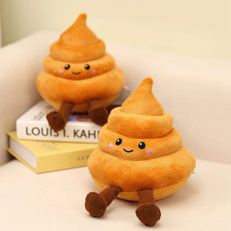 Cute Brown Poop Emoji Plush Toy with Legs - Image 6
