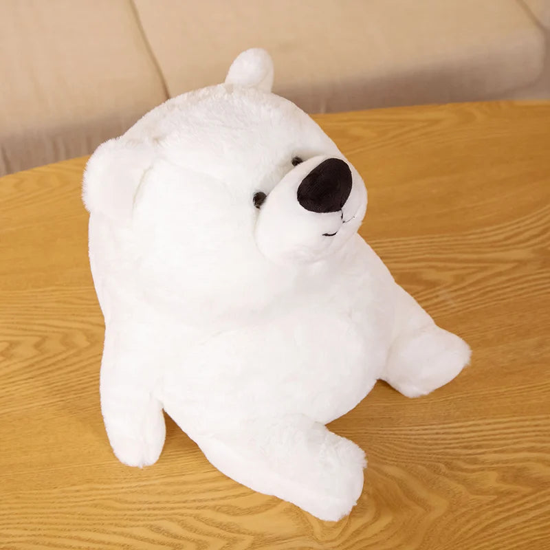Cute Light Grey Sitting Plush Elephant - Image 10