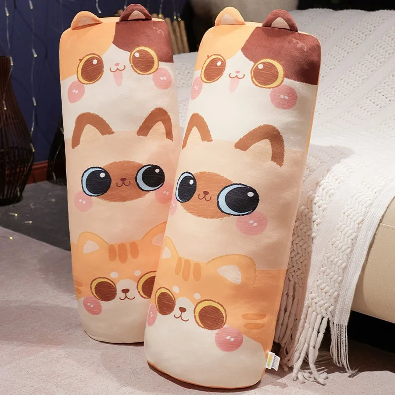 Cute Stacked Cat Plush Body Pillow - Image 6