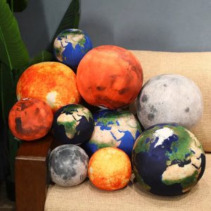 Realistic Solar System Plush Pillows