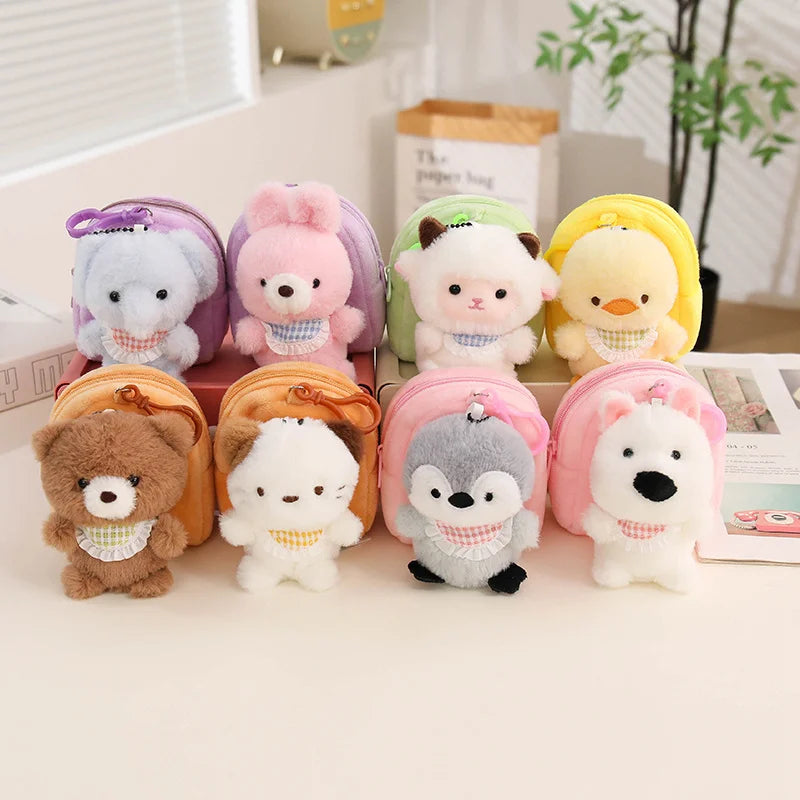 Orange Cat Plush Mini Backpack Keychain - Image 5