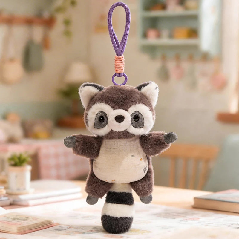Cute Baby Animal Plush Keychain with Star Outfit - Image 15
