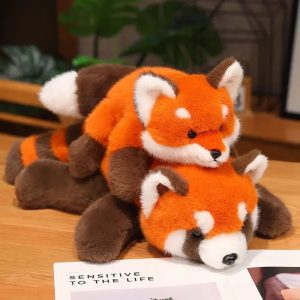Cuddling Red Panda Plush Toy