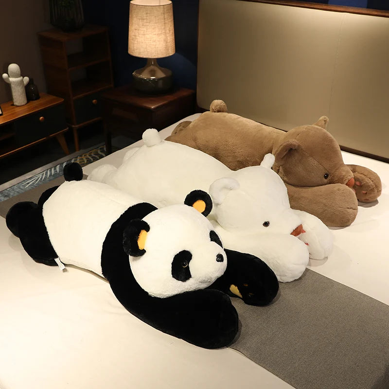 Soft Cream Plush Bear with Pink Paws - Image 3