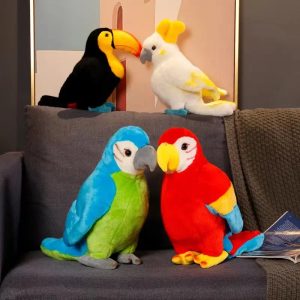 Blue and Green Macaw Plush Toy