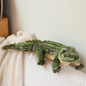 Lifelike Green Alligator Plush Toy