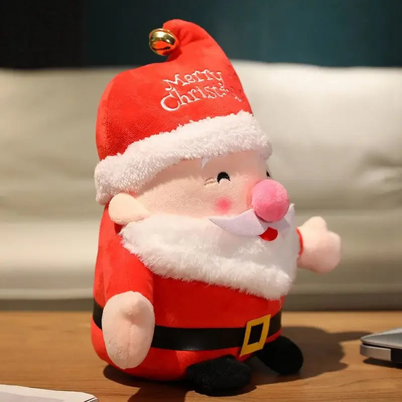Chubby Christmas Santa & Reindeer Plush - Image 5