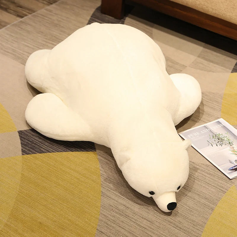 Giant Soft White Polar Bear Body Pillow Plush - Image 5