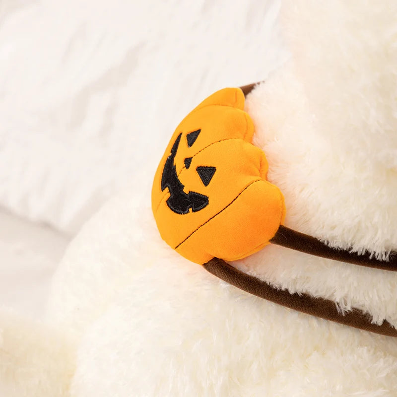White Dog and Brown Wombat Halloween Plush Set - Image 4