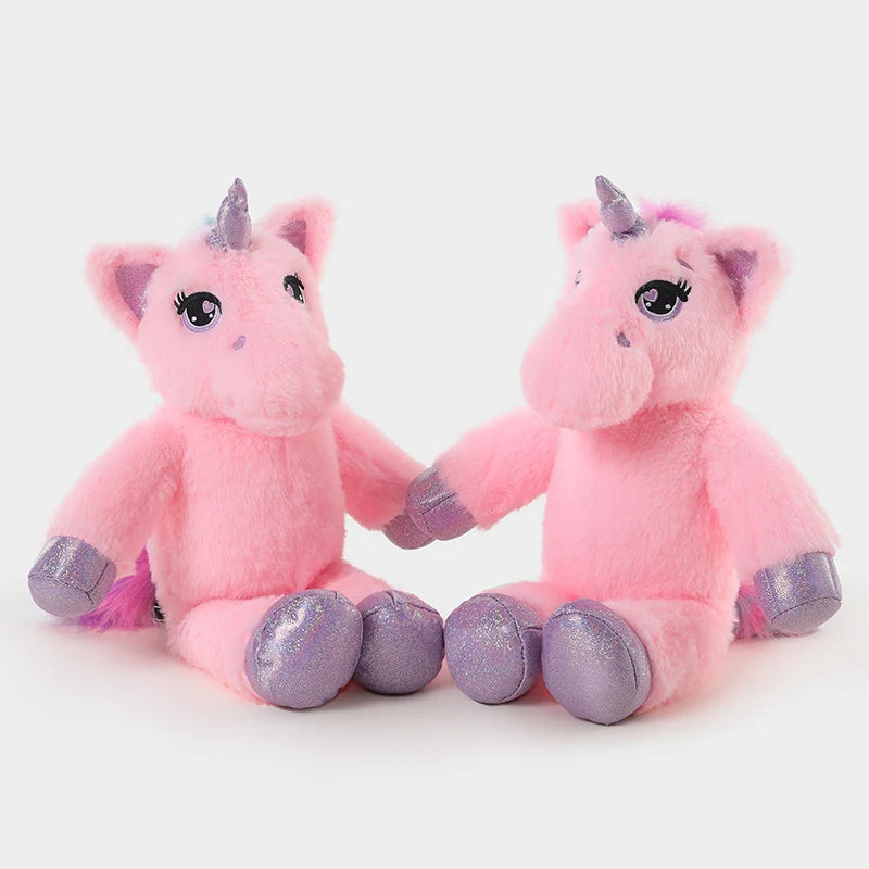Pink Plush Unicorn with Glitter Hooves - Image 6