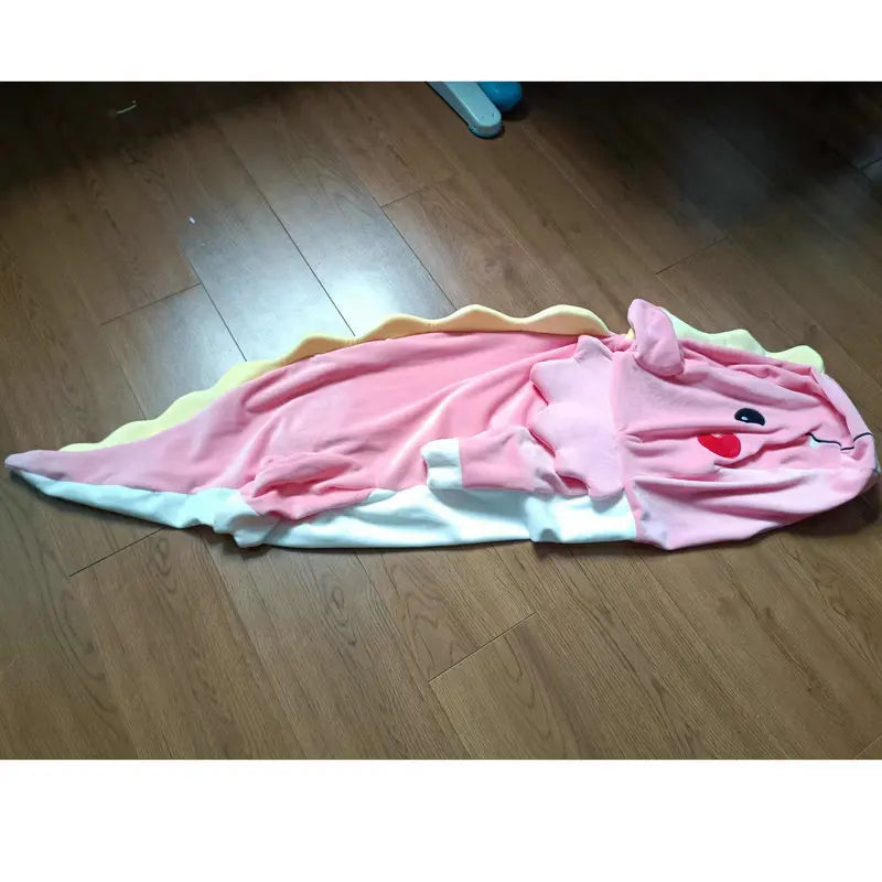 Long Blue Axolotl Plush Cuddle Body Pillow - Image 8