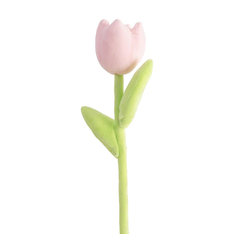 Mixed Pastel Plush Daisy and Tulip Bouquet - Image 16