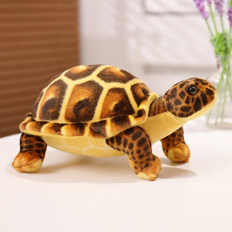 Realistic Soft Sea Turtle Plush with Segmented Shell - Image 8