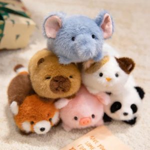 Cute Miniature Fluffy Animal Keychains