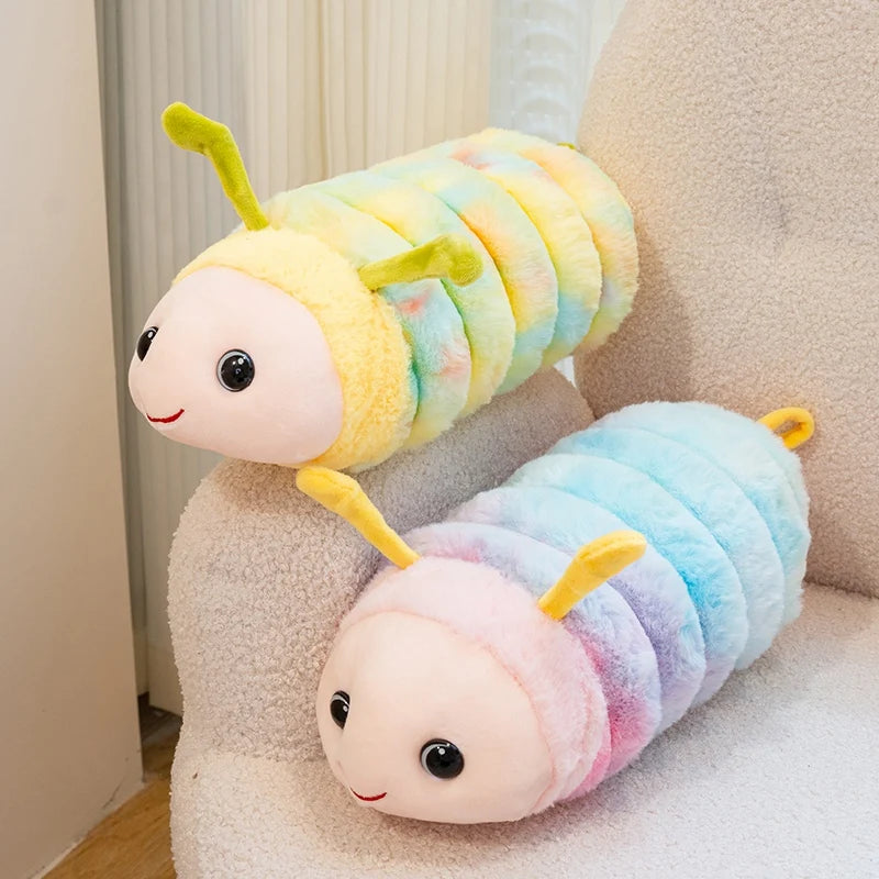 Cute Pastel Rainbow Caterpillar Plush - Image 2