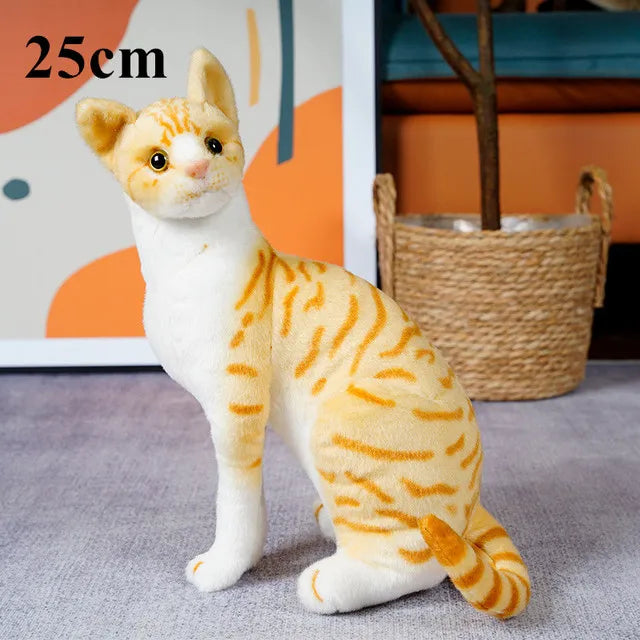 Soft Grey Lying Cat Plush - Image 8