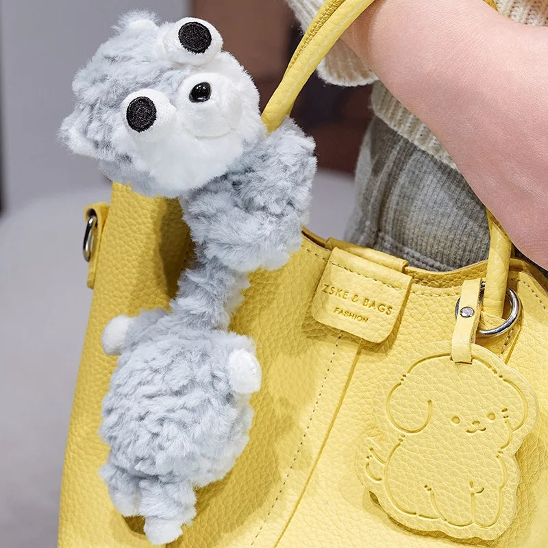 Whimsical Multi-Animal Plush Strap with Googly Eyes - Image 3
