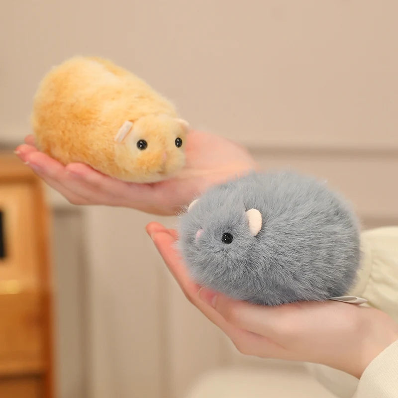 Chubby Mottled Orange Hamster Plush - Image 3