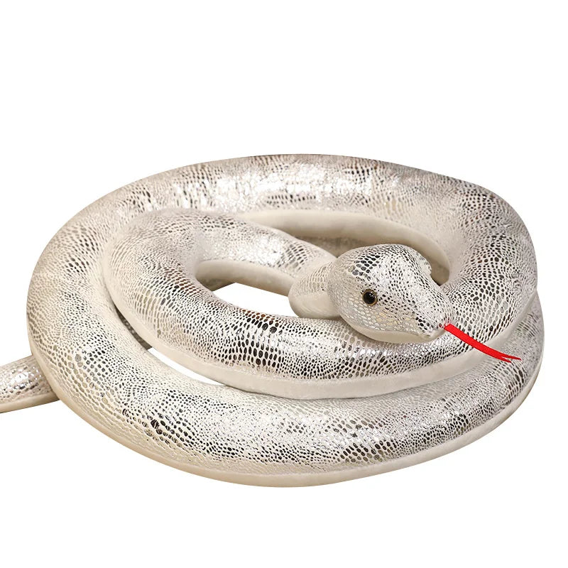 Coiled Golden Yellow Snake Plush Toy - Image 10