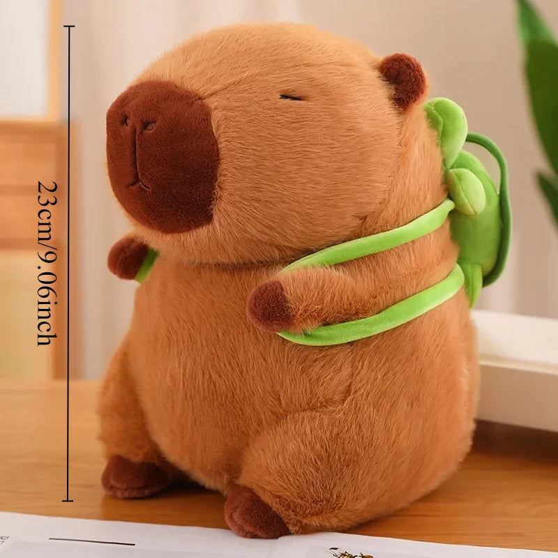 Cute Capybara Plush Family with Turtle Hat - Image 8