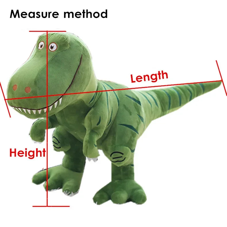 Friendly Green T-Rex Plush Dinosaur Toy - Image 2