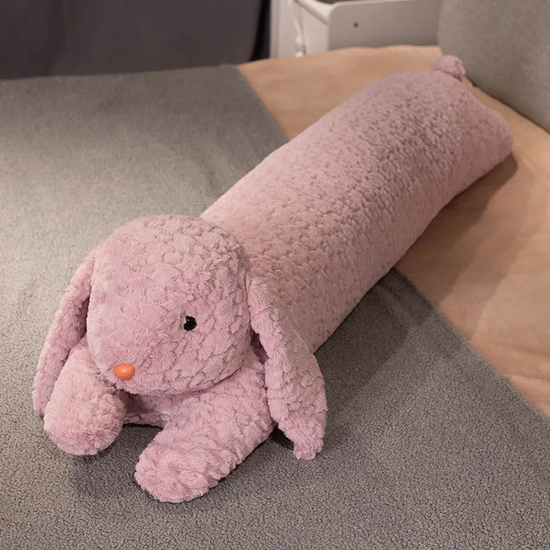 Creamy White Bunny Plush Body Pillow with Floppy Ears - Image 8