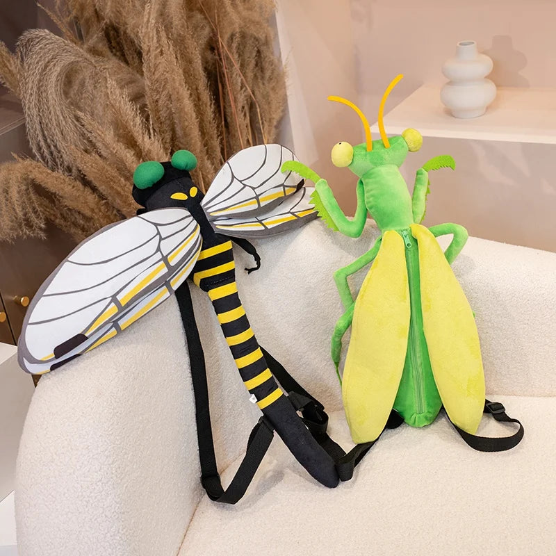 Green Praying Mantis Plush Shoulder Bag - Image 3
