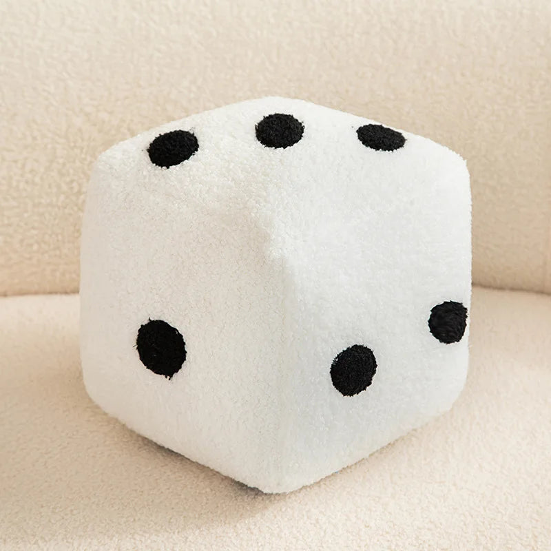 Soft Plush Dice Cube Accent Ottoman - Image 8
