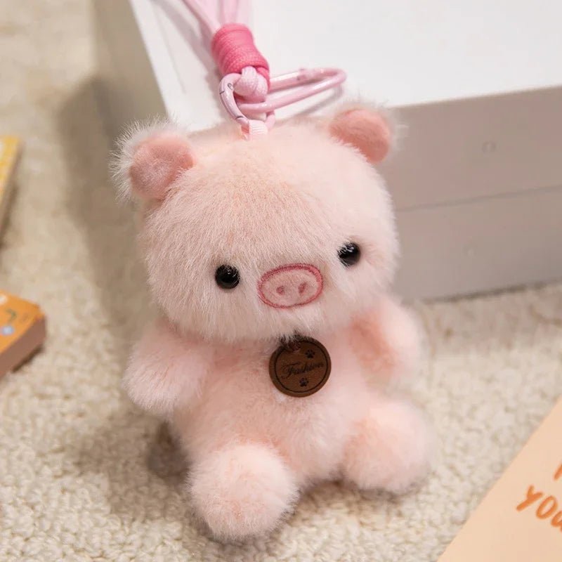 Cute Animal Plush Keychain with Braided Lanyard - Image 12