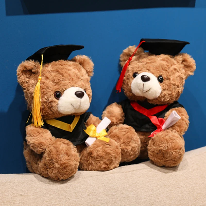 Cute Graduation Teddy Bear Plush with Diploma - Image 2