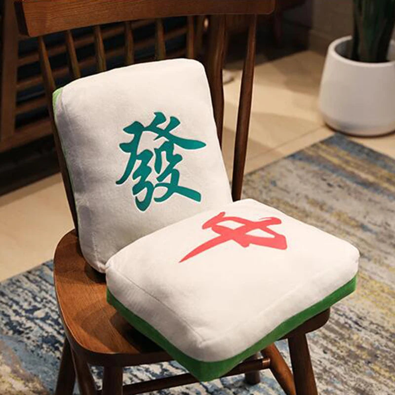 Mahjong Tile Plush Cushion with Iconic Designs - Image 4
