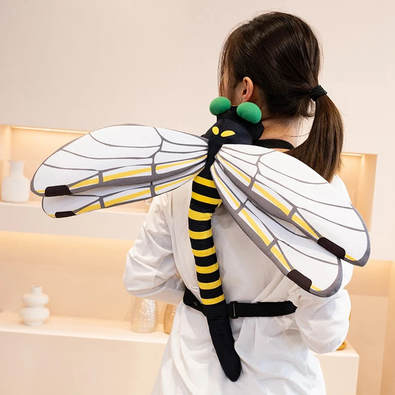 Green Praying Mantis Plush Shoulder Bag - Image 4