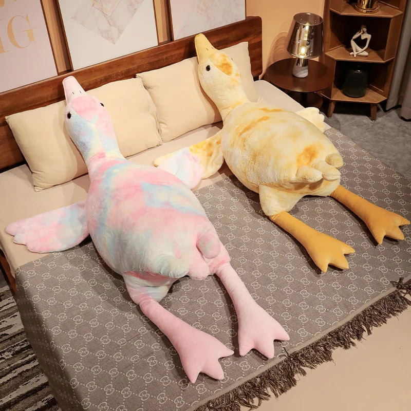 Oversized Pastel Tie-Dye Duck Plush - Image 3