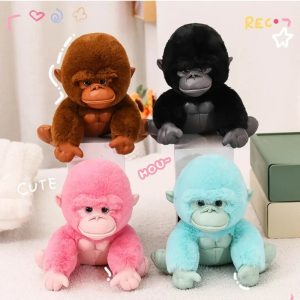 Cute Plush Gorilla with Muscular Chest
