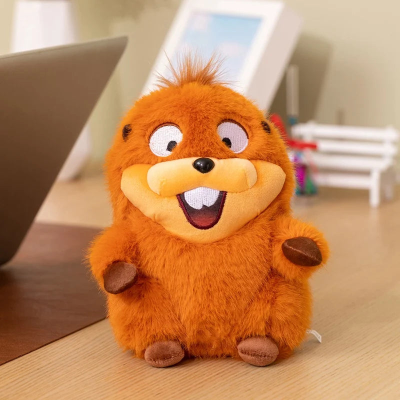 Cartoon Beaver Plush Pair with Crown - Image 8