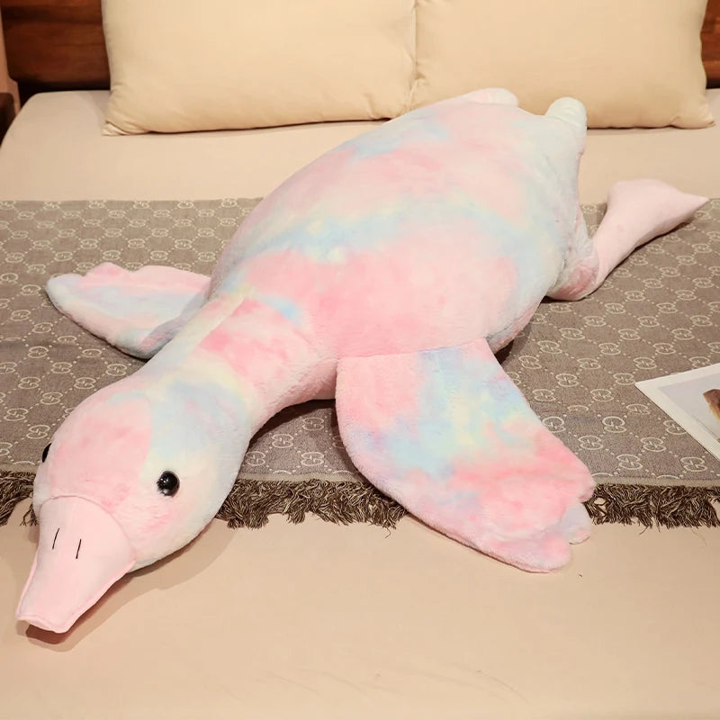Oversized Pastel Tie-Dye Duck Plush - Image 8