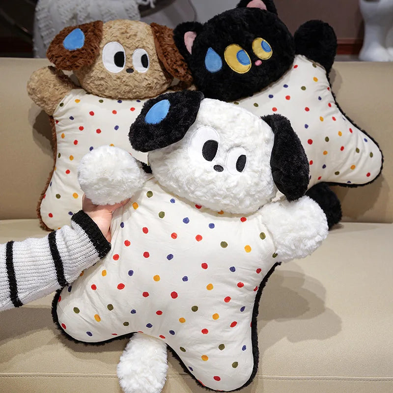 Cute Dog Plush Toy with Polka Dot Body - Image 3