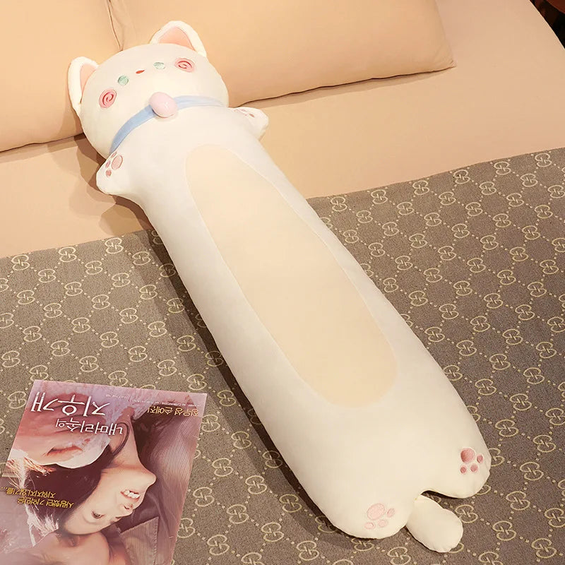 Long and Plump Kawaii Cat Plush Pillows - Image 7