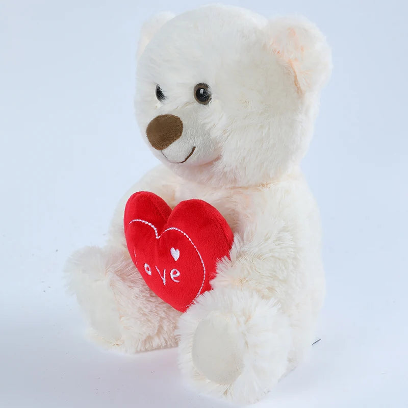 Soft Plush Bear with Red Love Heart - Image 2