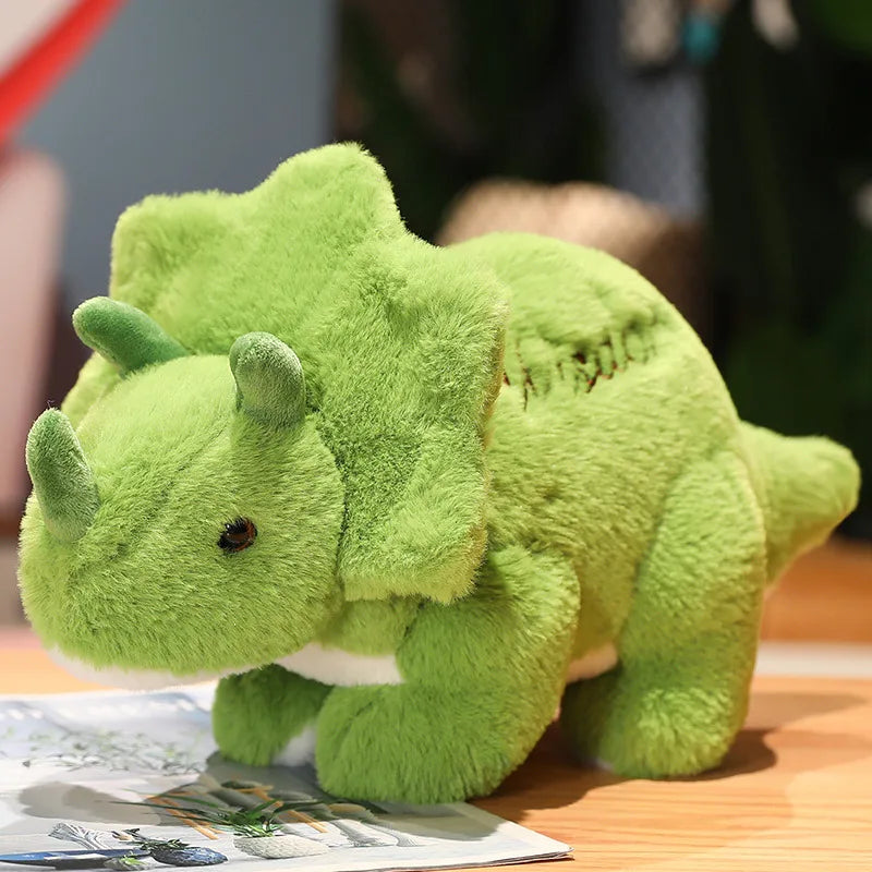 Lime Green Stegosaurus Plush with Goodness - Image 7