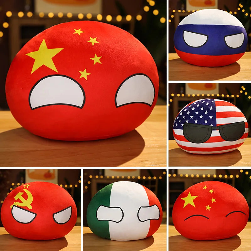 Countryball National Flag Plush Cushion - Image 3